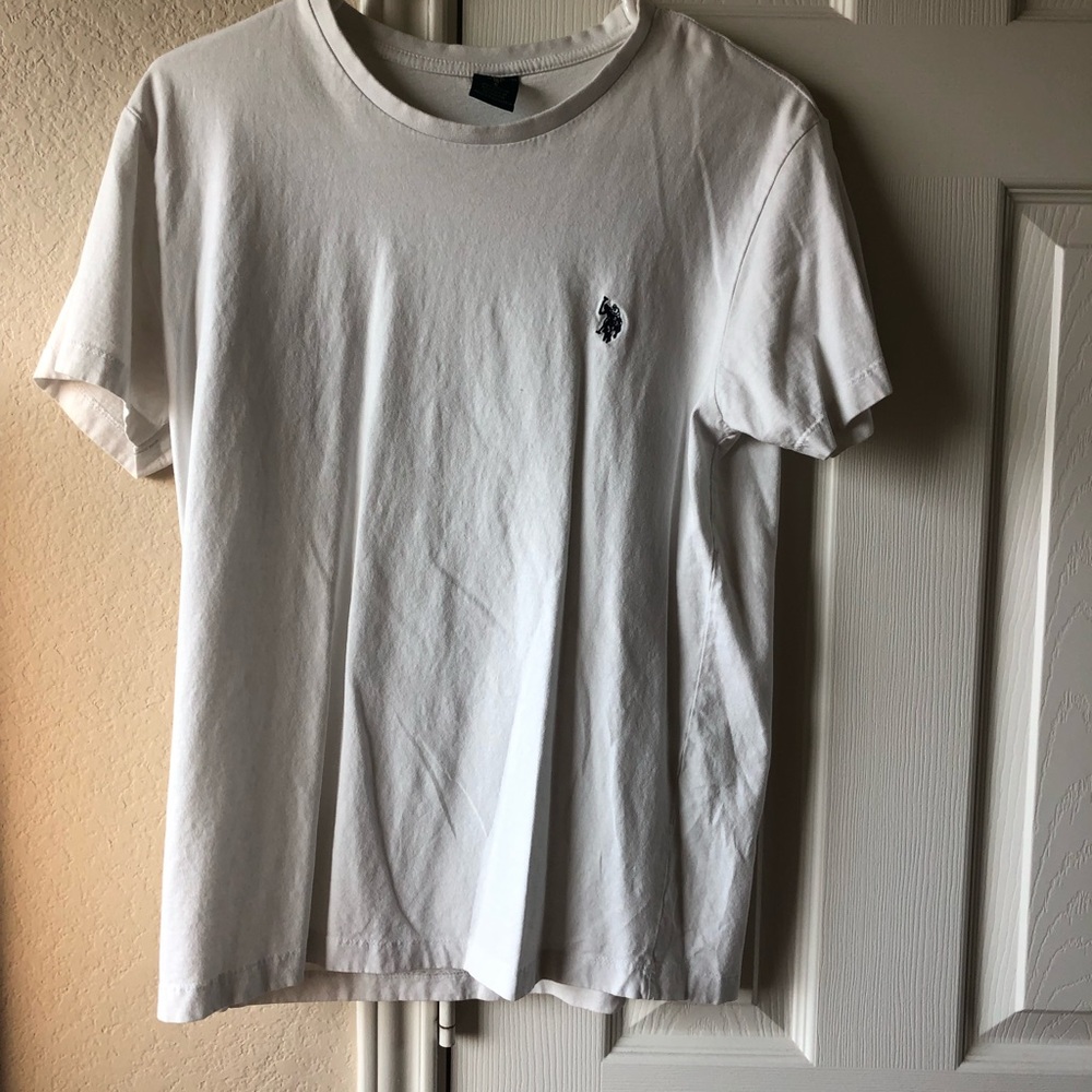 POLO white short sleeve, size small